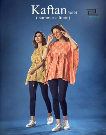 Kaftan Vol 1 By Blue Hills Fancy Summer Wear Printed Kaftan Collection